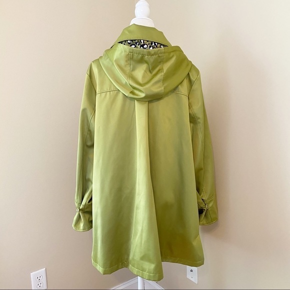 Dennis Basso Green Zip Hooded Jacket - 2X - Picture 4 of 15